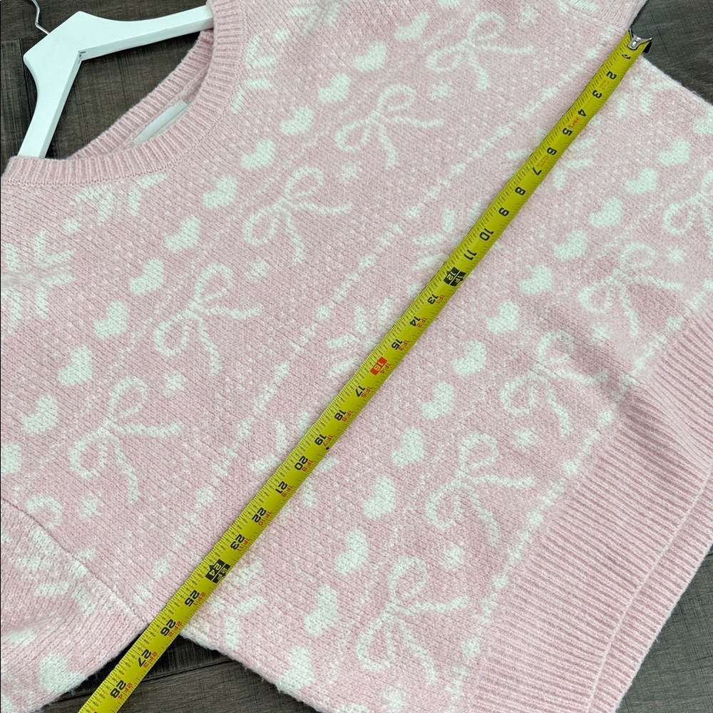 NWOT Pink Rose Pastel Pink Patterned Sweatshirt Size xl - Picture 10 of 12